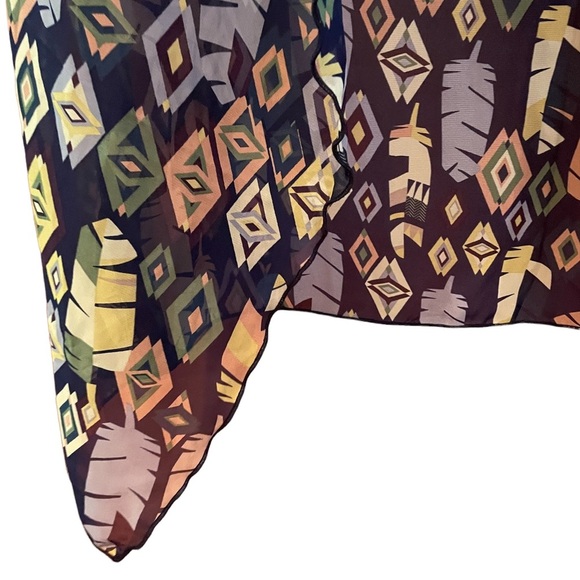 LuLaRoe Shirley Kimono, waterfall front, sheer, size small - Picture 6 of 11